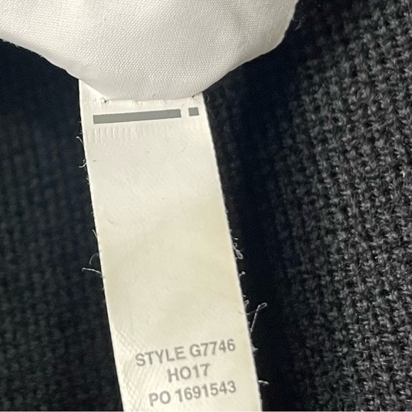 J Crew Open Front Sweater Blazer Black XS Merino Wool Knit Cardigan G7746 - Picture 9 of 13